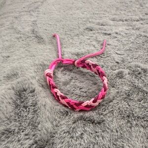 Francesca's Collections Pink Braided Bracelet